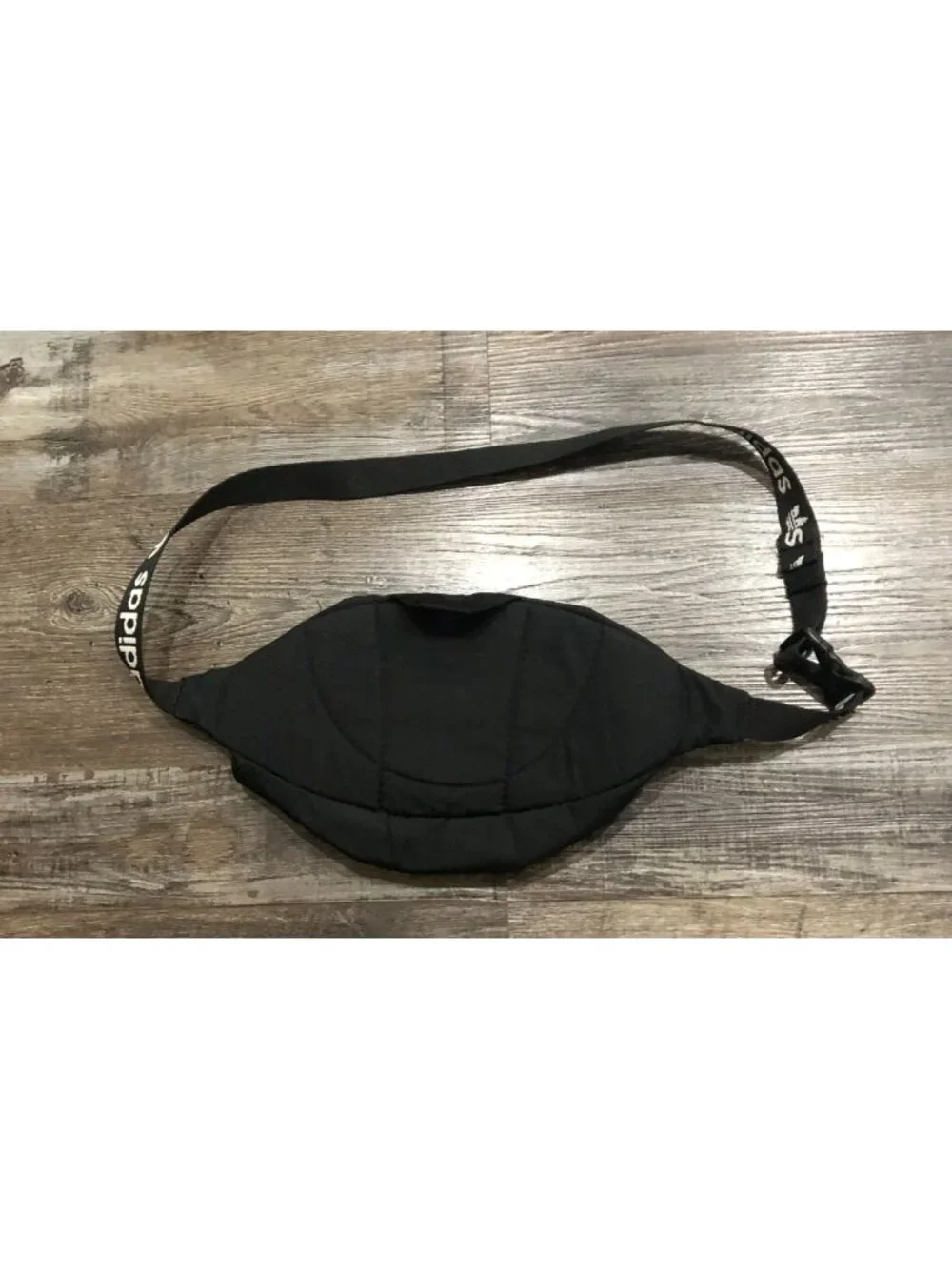 Adidas Originals Waist Bag Fanny Pack Black with White Trefoil Design
